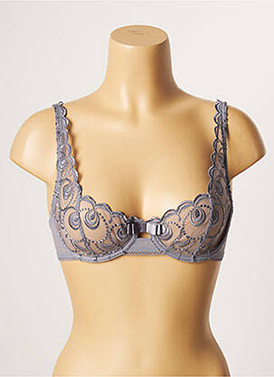 Soutien-gorge légère et transparente haut soutien-gorge emboitant gris PASSIONATA femme