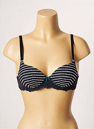 Soutien-gorge effet matière satinée haut soutien-gorge moulé bleu PASSIONATA femme
