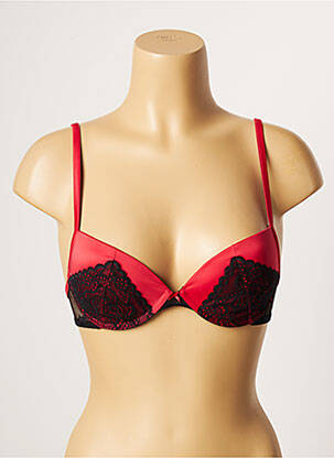 Soutien-gorge effet matière satinée haut soutien-gorge push-up rouge PASSIONATA femme