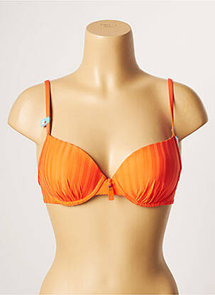Haut de maillot de bain stretch haut soutien-gorge moulé orange CHERRY BEACH femme