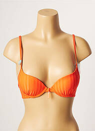 Haut de maillot de bain stretch haut soutien-gorge moulé orange CHERRY BEACH femme