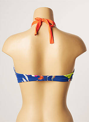Haut de maillot de bain stretch haut bandeau bleu CHERRY BEACH femme