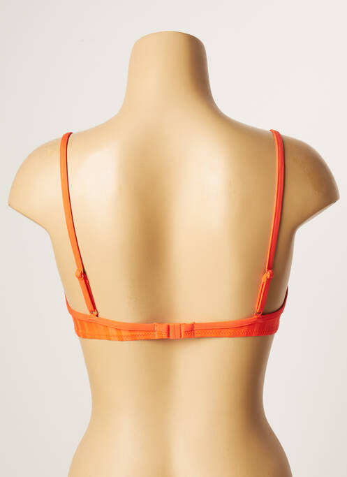 Haut de maillot de bain stretch haut soutien-gorge moulé orange CHERRY BEACH femme