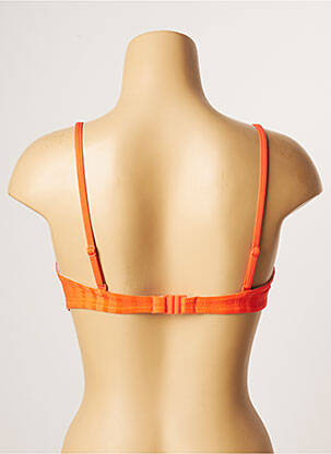 Haut de maillot de bain stretch haut soutien-gorge moulé orange CHERRY BEACH femme