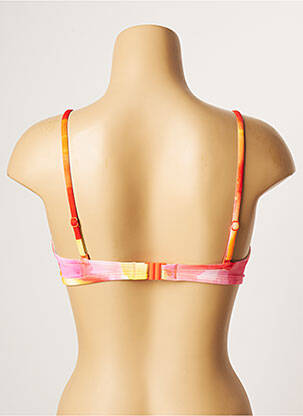 Haut de maillot de bain stretch haut soutien-gorge moulé orange CHERRY BEACH femme