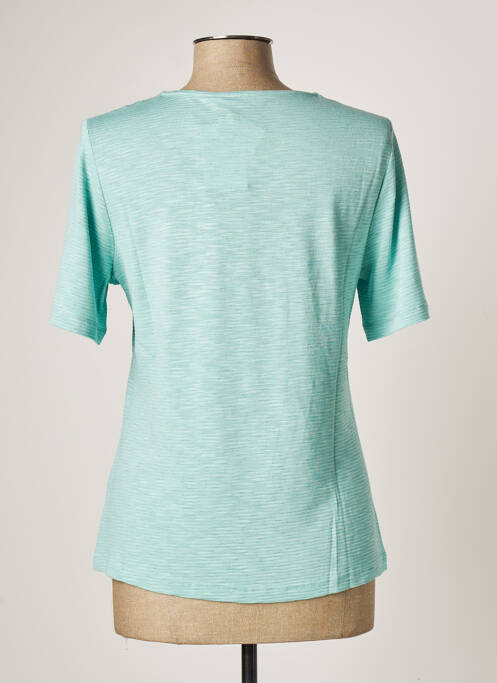 T-shirt bleu FRANK WALDER pour femme