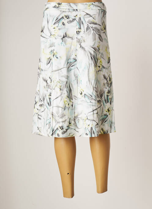 Jupe mi-longue gris FRANK WALDER pour femme