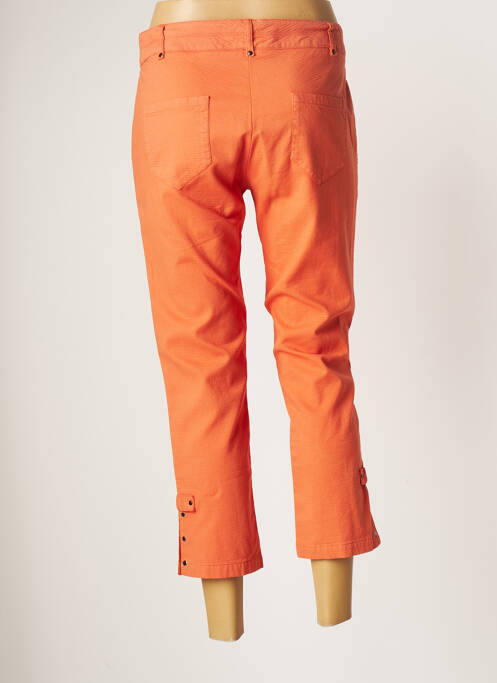 Pantacourt orange FRANCE RIVOIRE pour femme