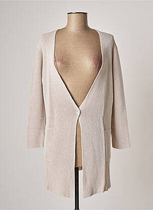 Gilet manches longues stretch gris POLES femme