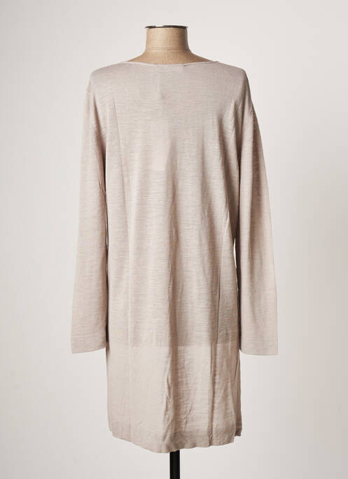 Pull tunique gris POLES pour femme