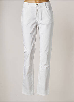 Jeans coupe slim blanc YOULINE pour femme