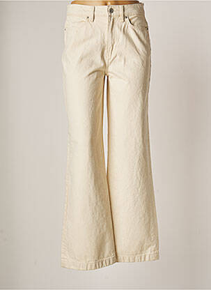 Pantalon large beige ICHI pour femme