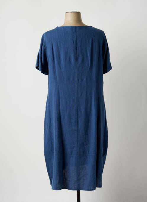 Robe mi-longue bleu ELENA MIRO pour femme