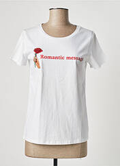 T-shirt blanc DAPHNEA pour femme seconde vue