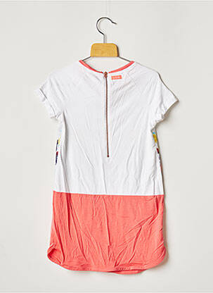 Robe mi-longue manches courtes manches courtes rose CATIMINI fille