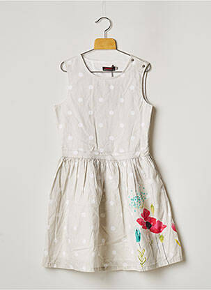 Robe mi-longue sans manche sans manche gris CATIMINI fille