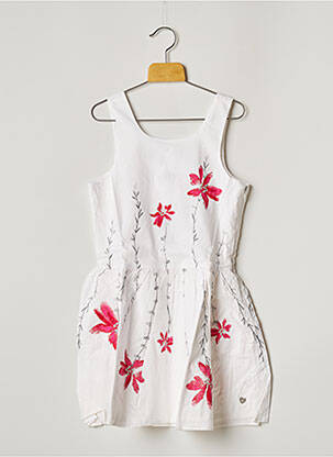 Robe mi-longue sans manche sans manche blanc CATIMINI fille