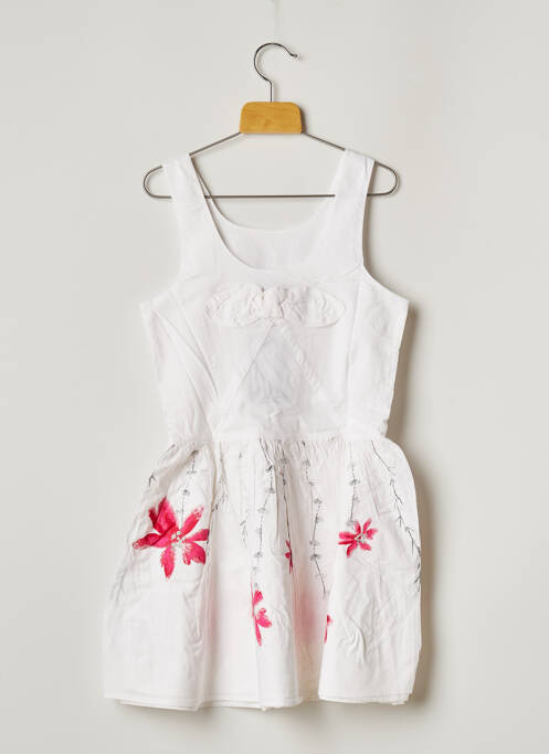 Robe mi-longue blanc CATIMINI pour fille