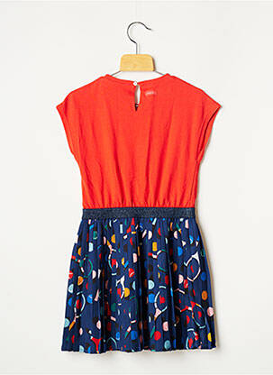 Robe mi-longue manches courtes manches courtes bleu CATIMINI fille