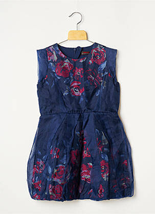 Robe mi-longue sans manche sans manche bleu CATIMINI fille