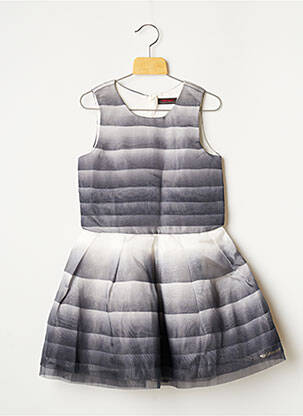 Robe mi-longue sans manche sans manche gris CATIMINI fille