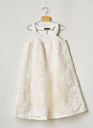 Robe mi-longue sans manche sans manche blanc CATIMINI fille