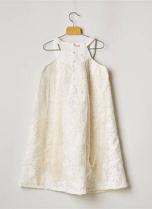 Robe mi-longue sans manche sans manche blanc CATIMINI fille