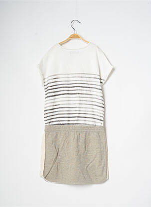 Robe mi-longue manches courtes manches courtes blanc CATIMINI fille