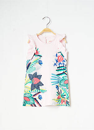 Robe mi-longue sans manche sans manche rose CATIMINI fille