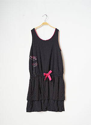 Robe mi-longue sans manche sans manche noir CATIMINI fille