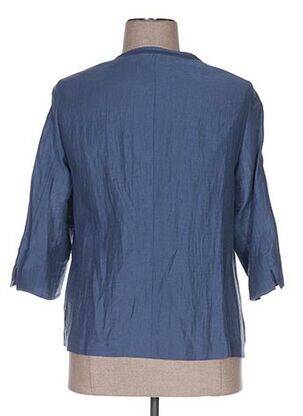Veste casual epaulette bleu GUY DUBOUIS femme