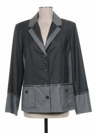 Veste casual epaulette gris PAUPORTÉ femme