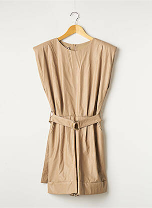 Combishort sans manche sans manche beige RINASCIMENTO femme