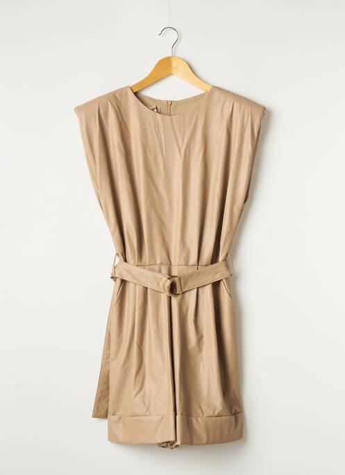 Combishort sans manche sans manche beige RINASCIMENTO femme