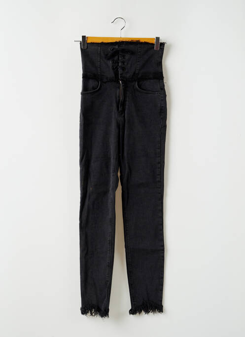 Jeans coupe slim gris ZARA pour femme