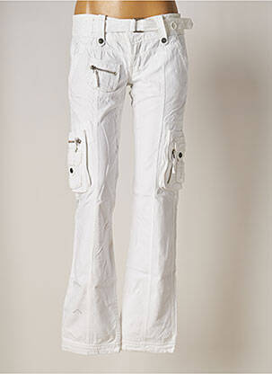 Pantalon cargo coupe droite taille basse beige FREEMAN T.PORTER femme