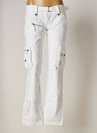 Pantalon cargo coupe droite taille basse beige FREEMAN T.PORTER femme