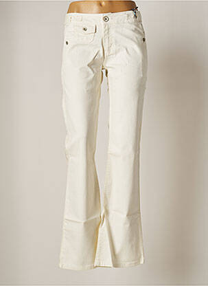 Pantalon flare beige NATIONAL LIBERTY pour femme
