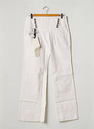 Pantalon droit stretch taille normale blanc FREEMAN T.PORTER femme