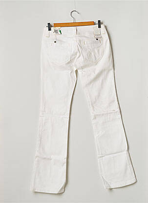 Jeans coupe droite broderie rivets taille normale blanc FREEMAN T.PORTER femme