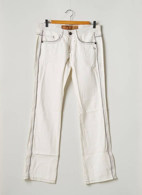 Jeans coupe droite blanc FREEMAN T.PORTER pour femme