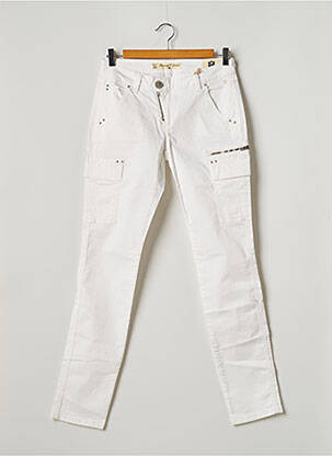 Pantalon cargo poches taille normale blanc FREEMAN T.PORTER femme