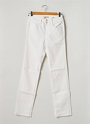Pantalon slim broderie rivets taille normale blanc SALSA femme