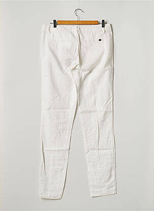 Pantalon droit fermeture zippée sous rabat boutonné taille normale blanc FREEMAN T.PORTER femme