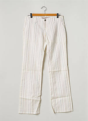 Pantalon chino tissage popeline taille normale beige FREEMAN T.PORTER femme