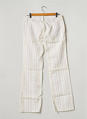 Pantalon chino tissage popeline taille normale beige FREEMAN T.PORTER femme