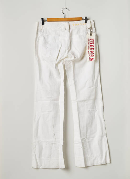 Pantalon large blanc FREEMAN T.PORTER pour femme