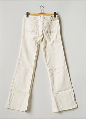 Pantalon large fermeture zippée sous rabat boutonné taille normale beige DIESEL femme