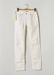 Pantalon slim stretch taille normale beige SCHOOL RAG femme