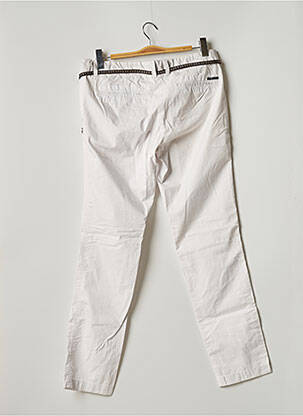 Pantalon droit tissage popeline taille normale gris MAISON SCOTCH femme